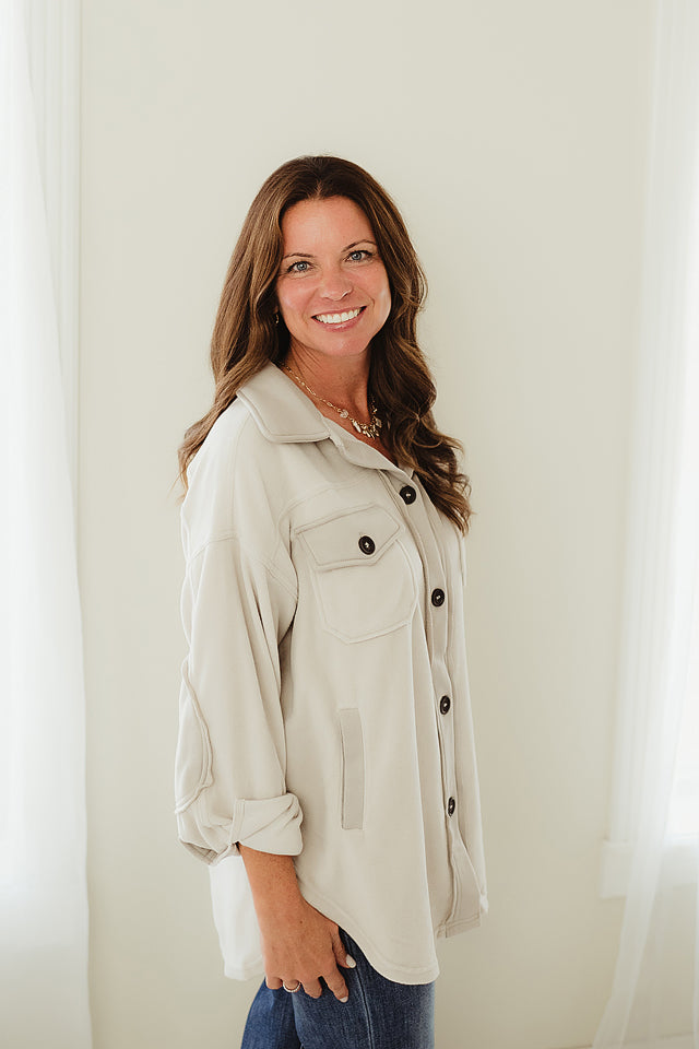 The Elbow Patch Shacket