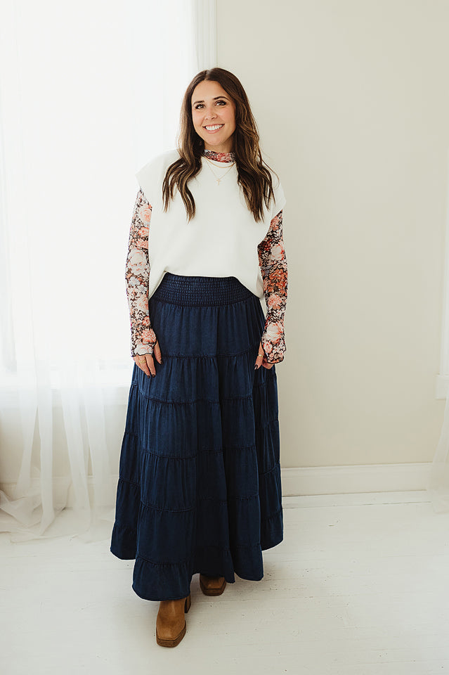 Grace Tiered Maxi Skirt