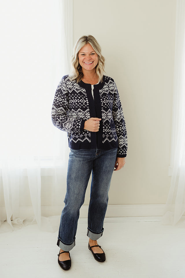 Winter Whimsy Open Cardigan