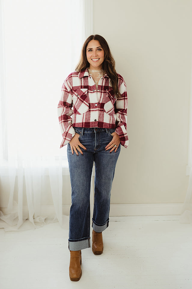 Hadley Plaid Cropped Jacket