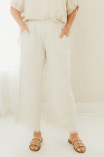 Linen Fringe Pants