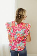 Floral Smocking Ruffle