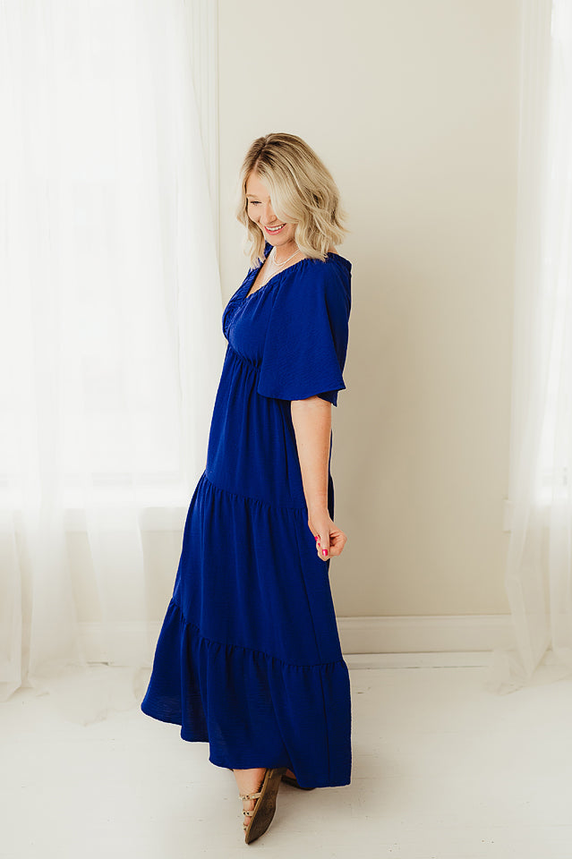 Tiered Babydoll Maxi Dress