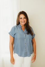 Collared Chambray Shirt