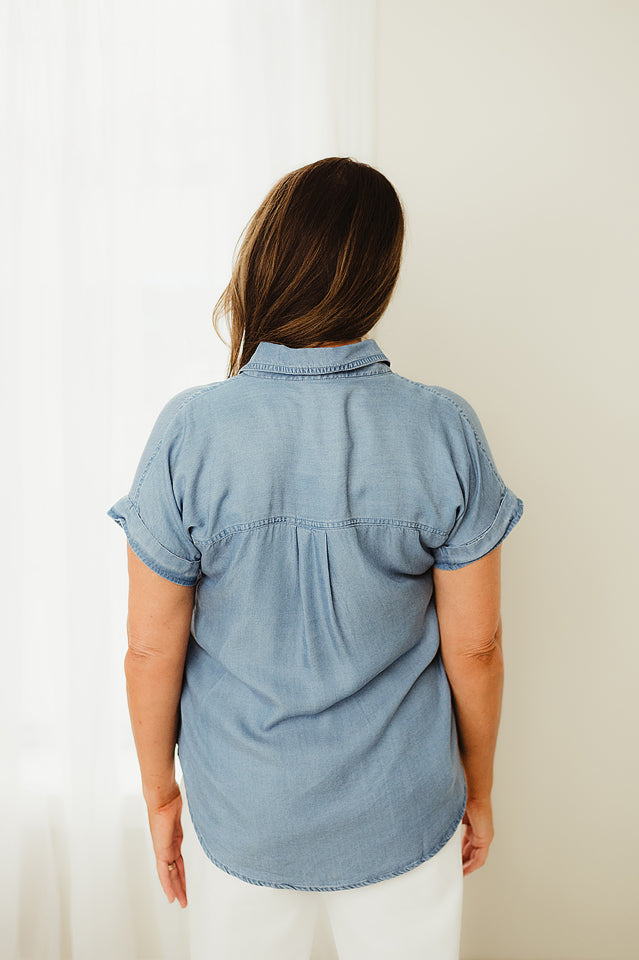 Collared Chambray Shirt