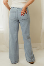 High Rise Straight Pull On Jeans