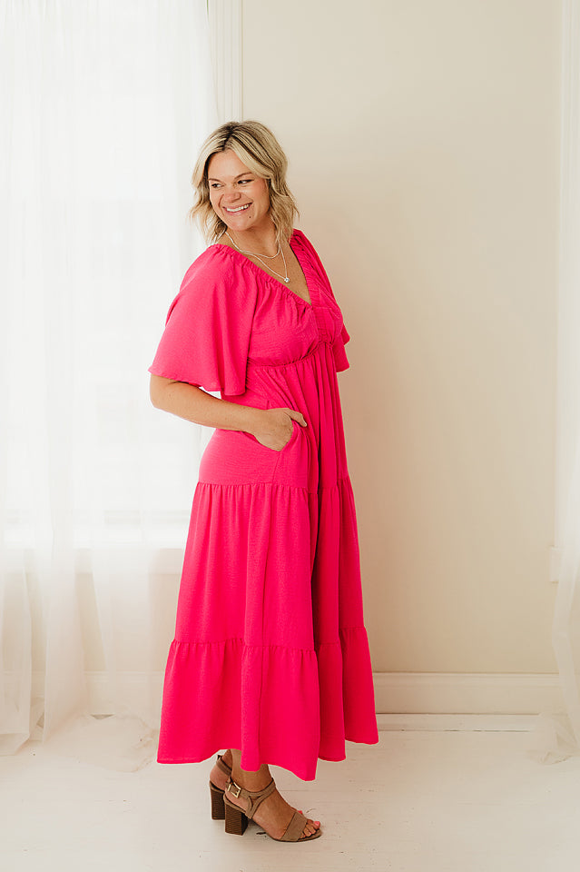 Tiered Babydoll Maxi Dress