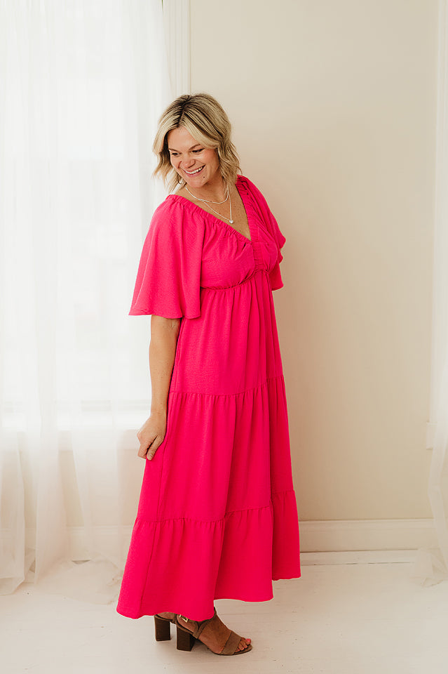 Tiered Babydoll Maxi Dress