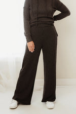 Rib Wide Leg Pants