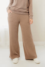 Rib Wide Leg Pants