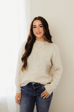 Speckle Mock Sweater