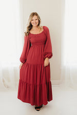 Puff Sleeve Maxi Dress