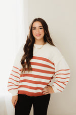 Cinnamon Striped Sweater