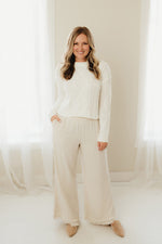 Wide Leg Fray Pants