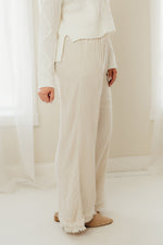 Wide Leg Fray Pants