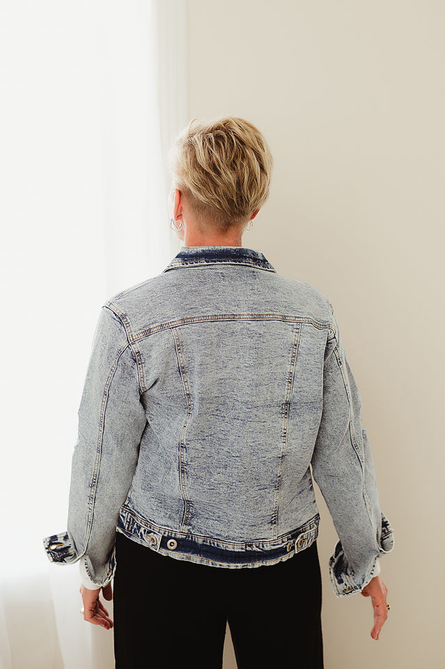 Distressed Denim Jacket