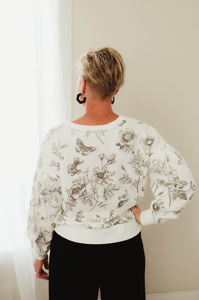 Floral French Terry Top