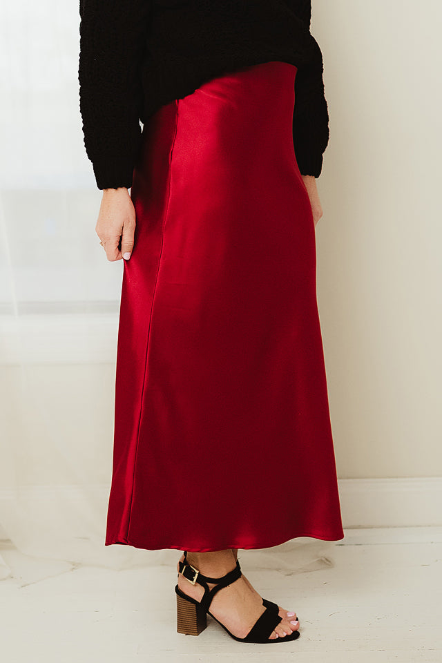 Aniston Satin Skirt
