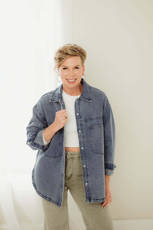 Denim Horizon Shacket