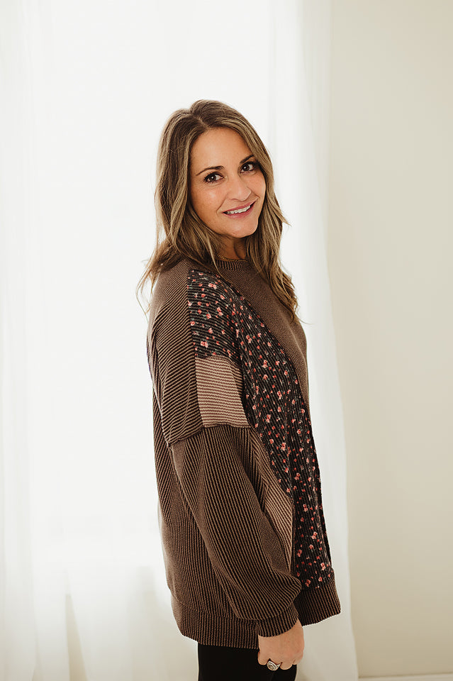 Rib & Bloom Knit Top