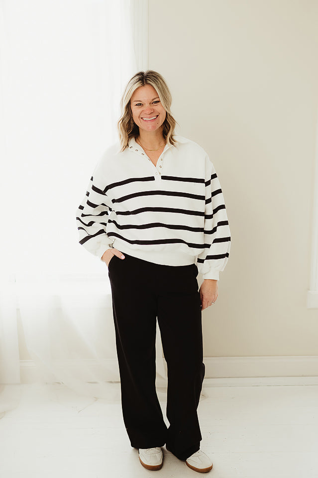 Addison Stripe Pullover
