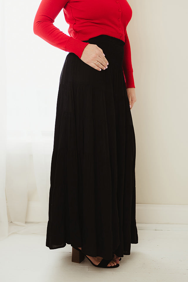 Grace Tiered Maxi Skirt