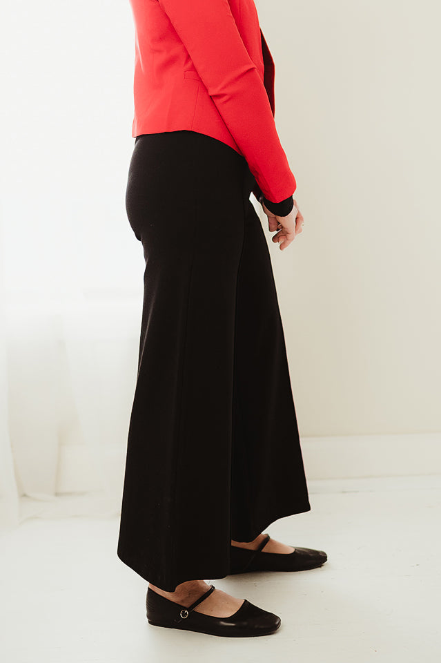 Polished Ponte Pintuck Pants