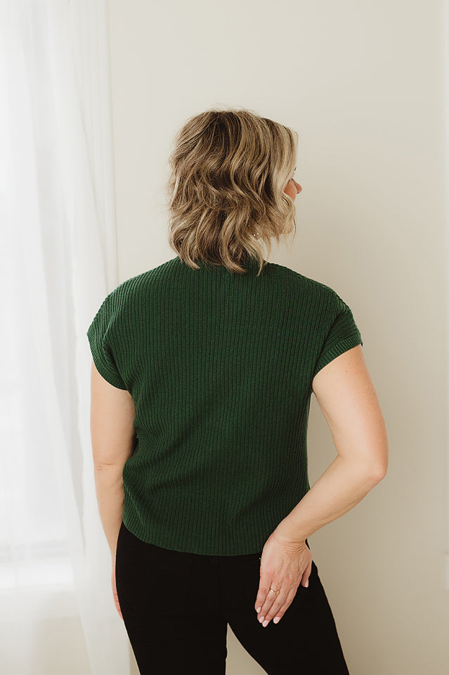 Patch Pocket Ribbed Sweater
