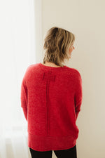 Dolman Sleeve Brushed Melange Sweater