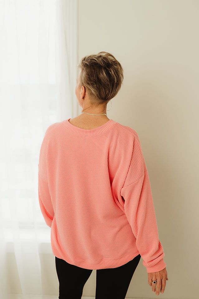 Oversized Two Tone Pullover