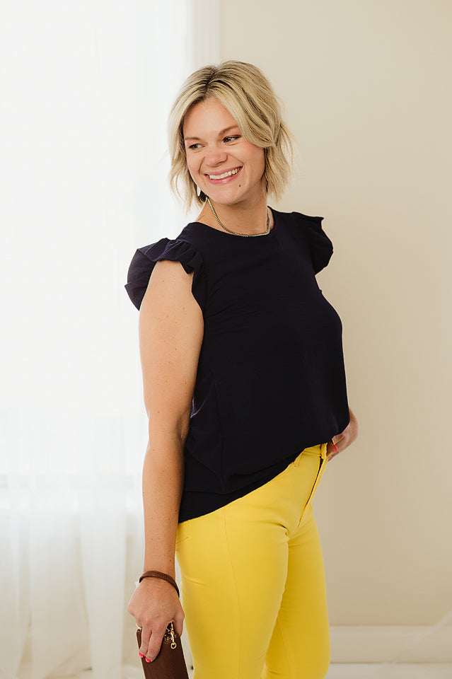 Ruffle Ease Top
