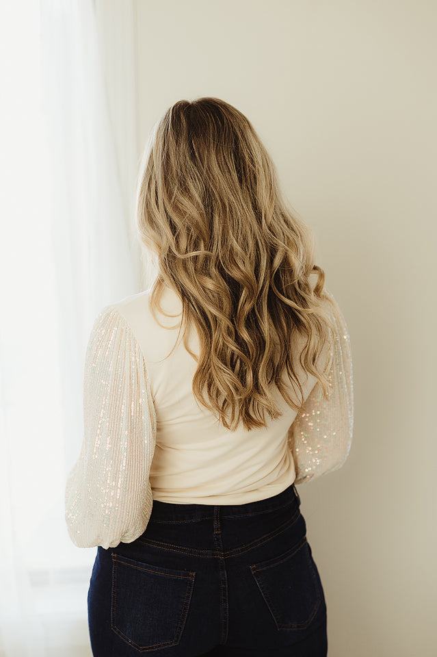 Sequin Detailed Sleeves