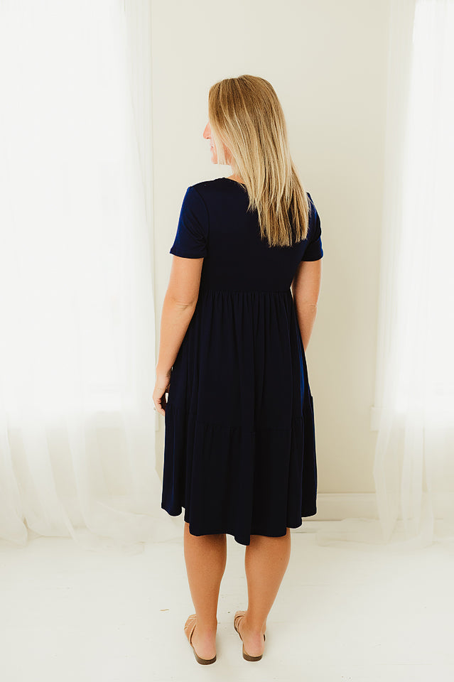 Tiered Midi Dress