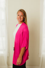 Dolman Short Sleeve Cardigan