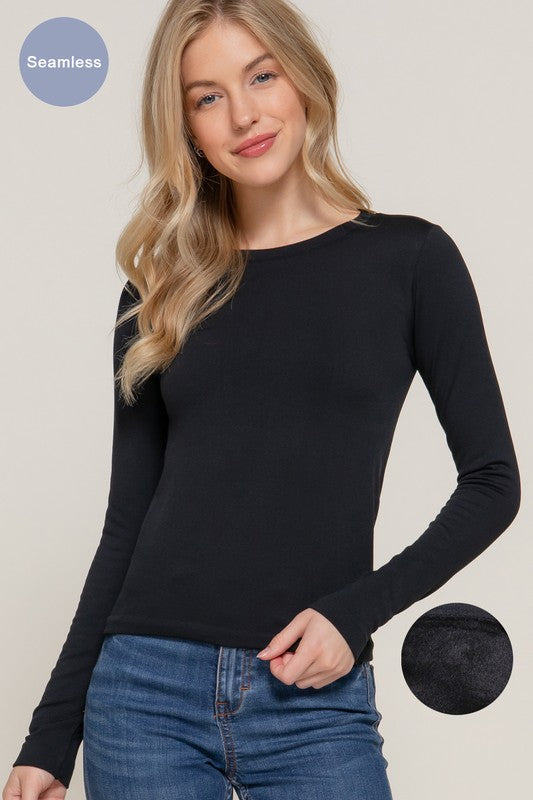 Fur Lined Seamless Top