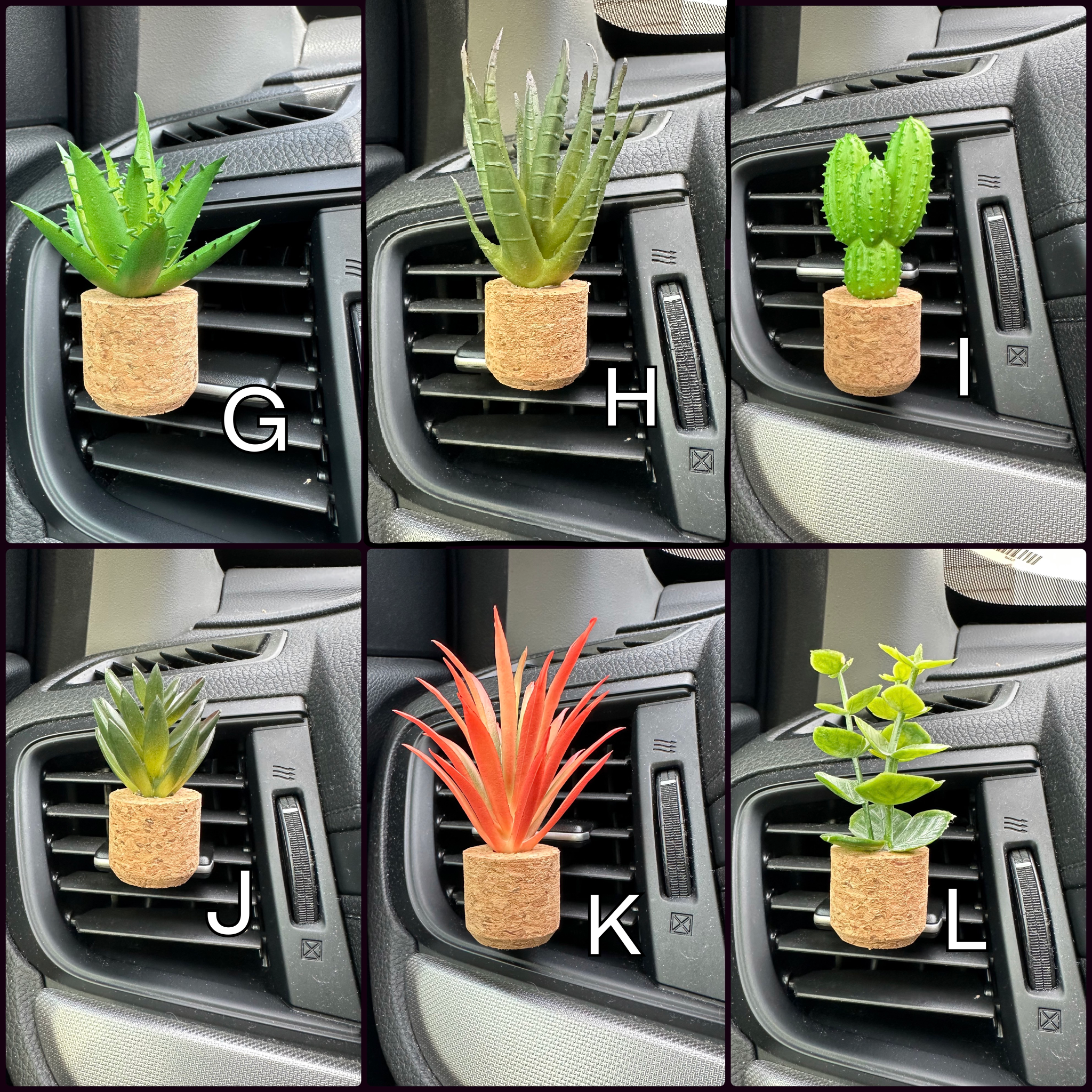 succulent for car Succulent Car Vent Clip Air Freshener (Reusable) – Ella Mae's Boutique