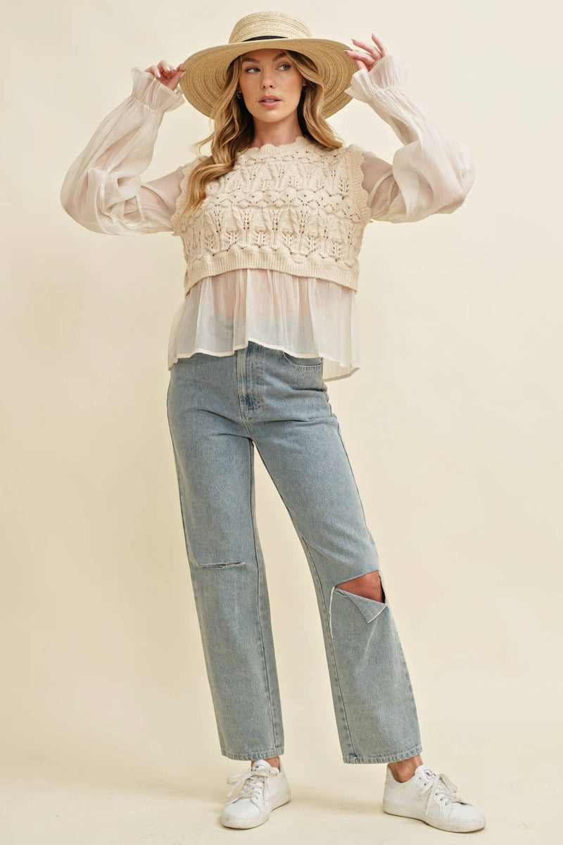 Luxe Layer Crochet Top