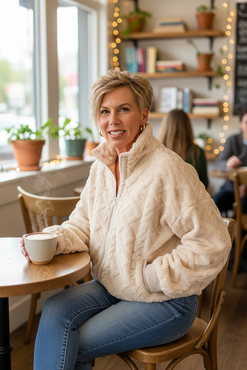 Cozy Cable Jacket {Restock Coming}