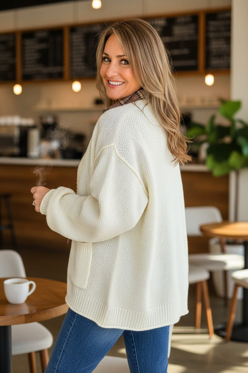 Oversized Textured Cardi