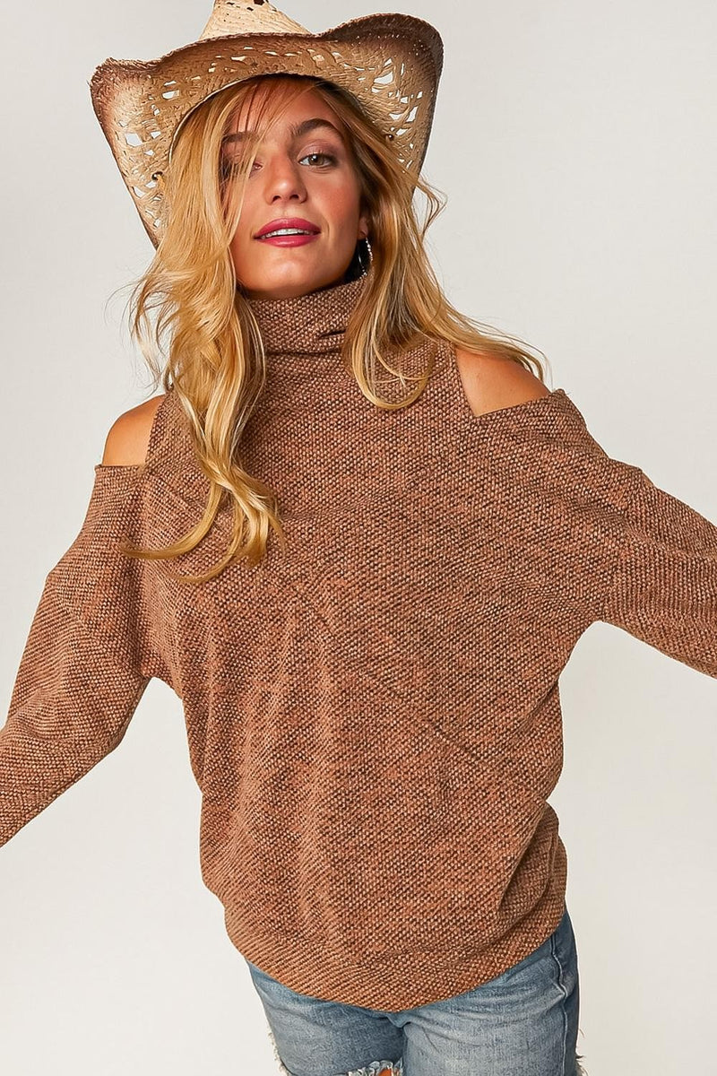 Textured Cut Out Pullover
