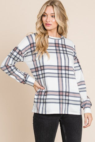 Plaid Relaxed Top