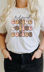 But First Coffee Hearts Detail PLUS Graphic Tee