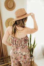 Floral Ruffle Tube Jumpsuit