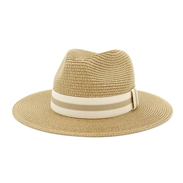 Banded Straw Hat