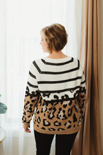 Leopard Stripe Sweater