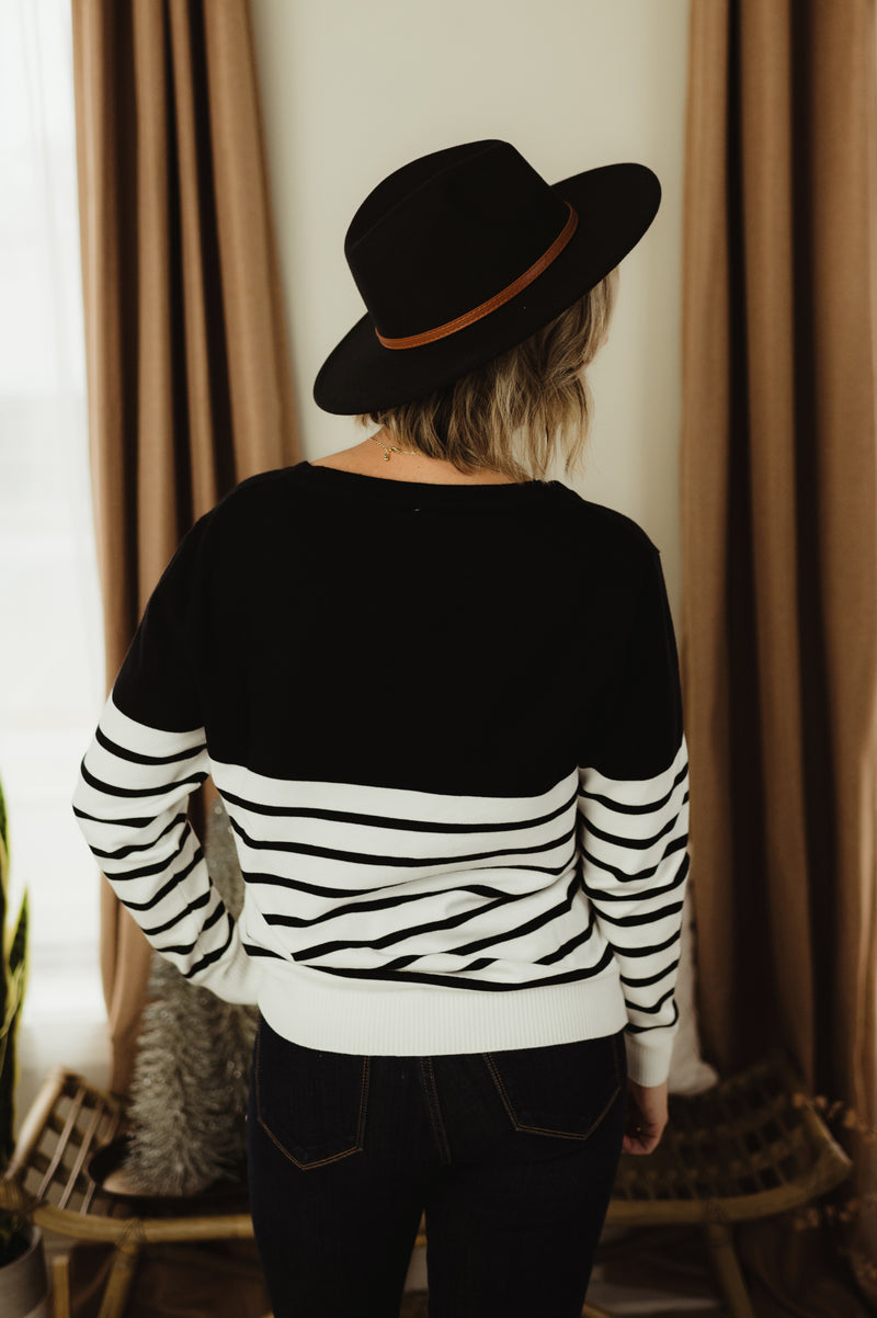 Slouchy Stripe Sweater