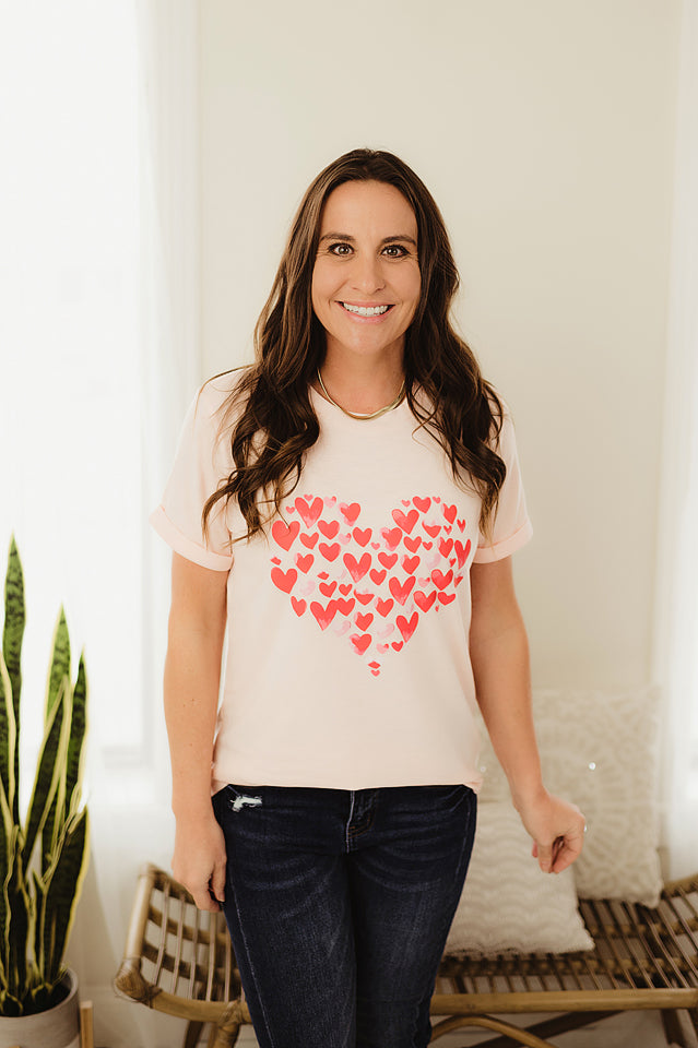 Hearts Printed Graphic
