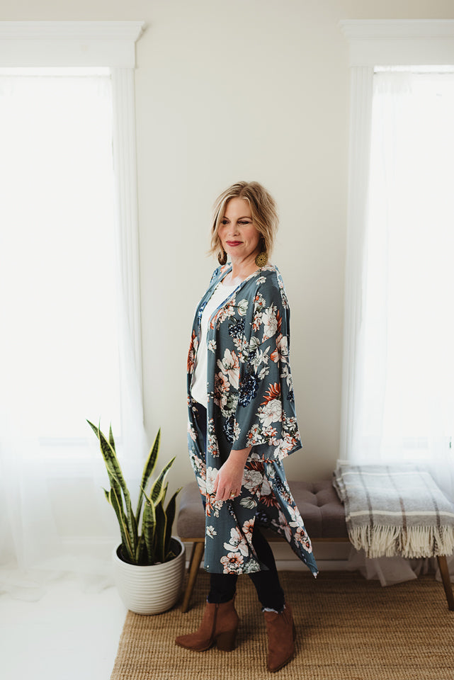 Flowy Floral Kimono