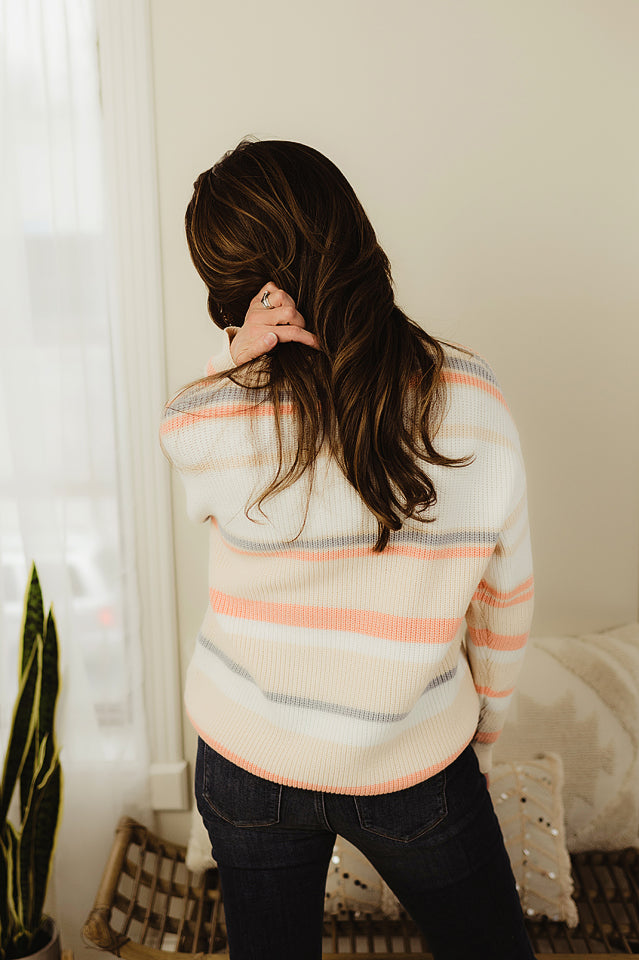 Knitted Striped Crew