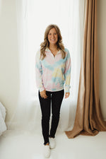 Tie Dye Quarter Zip